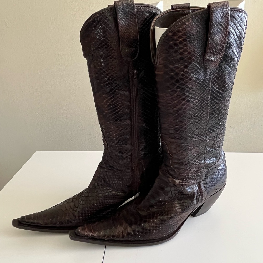 Python Western Fashion Boots Sz 10